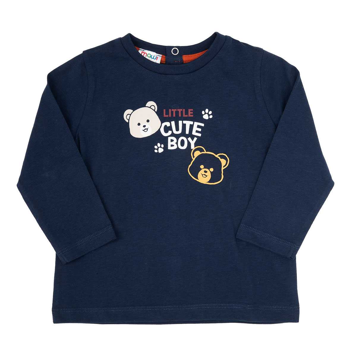 T-shirt jersey manica lunga bimbo blue stampata - Mawi