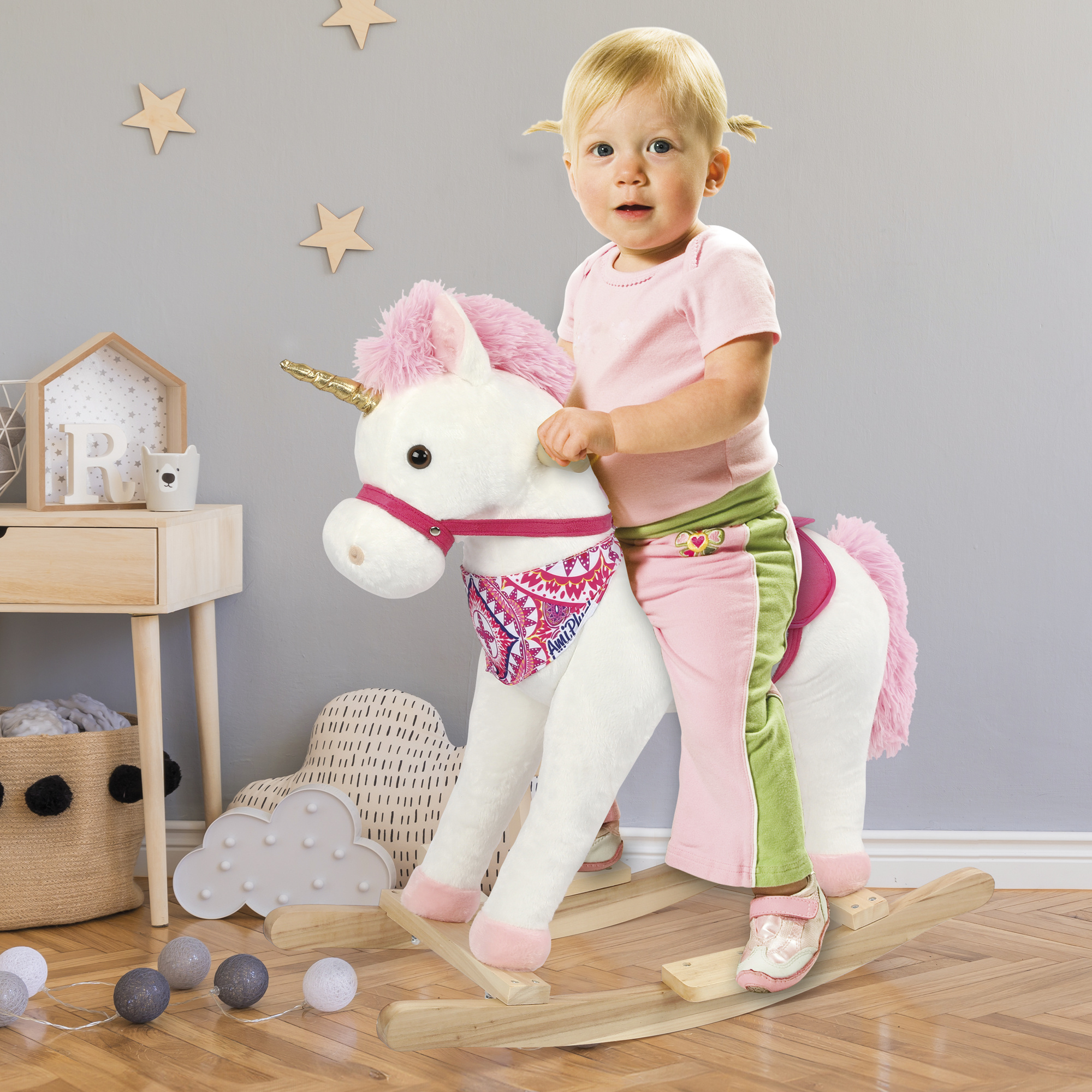 Unicorno a dondolo per bambini 18-36 mesi - Ami Plush