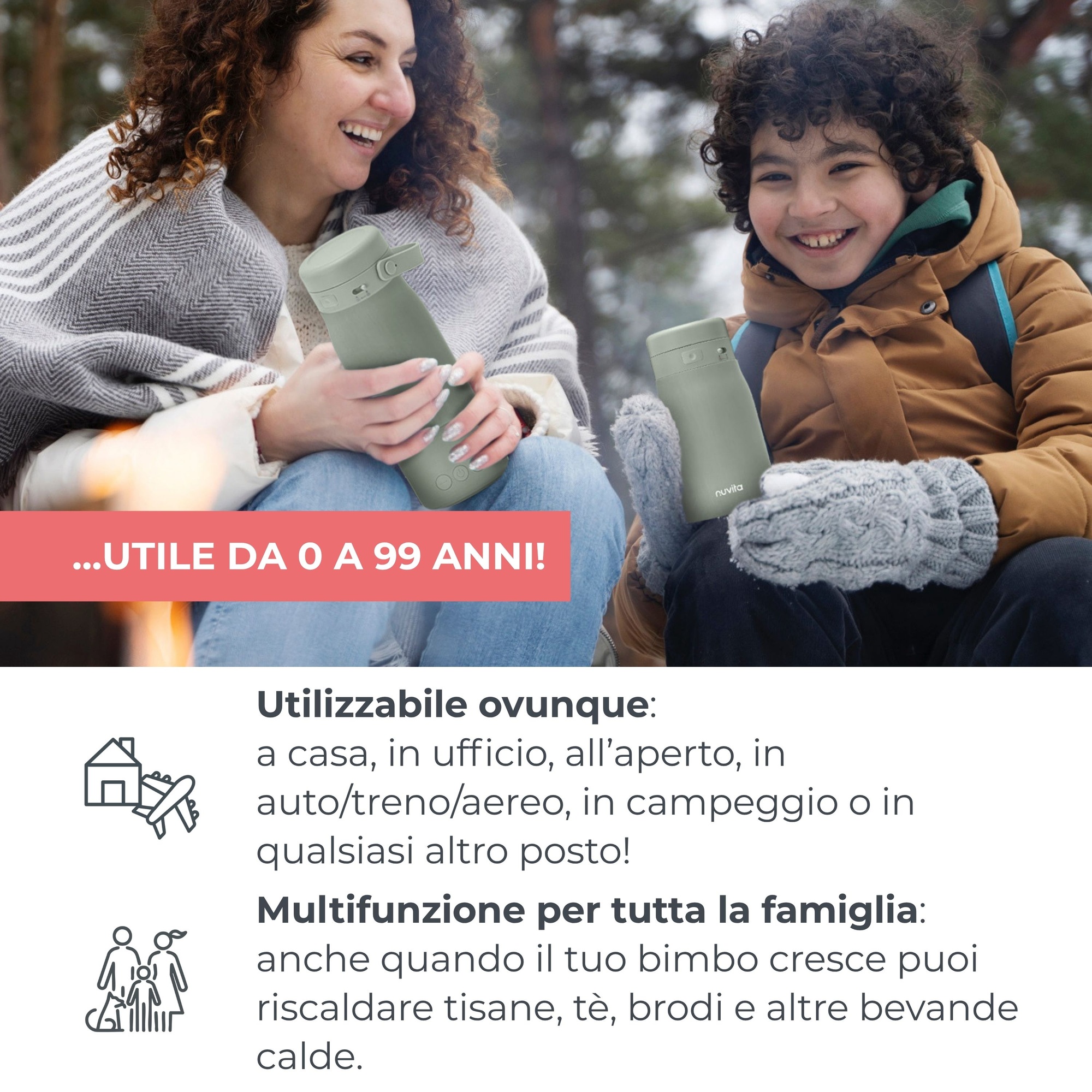 Bollitore e scalda latte portatile hot'n'go - nuvita - Nuvita