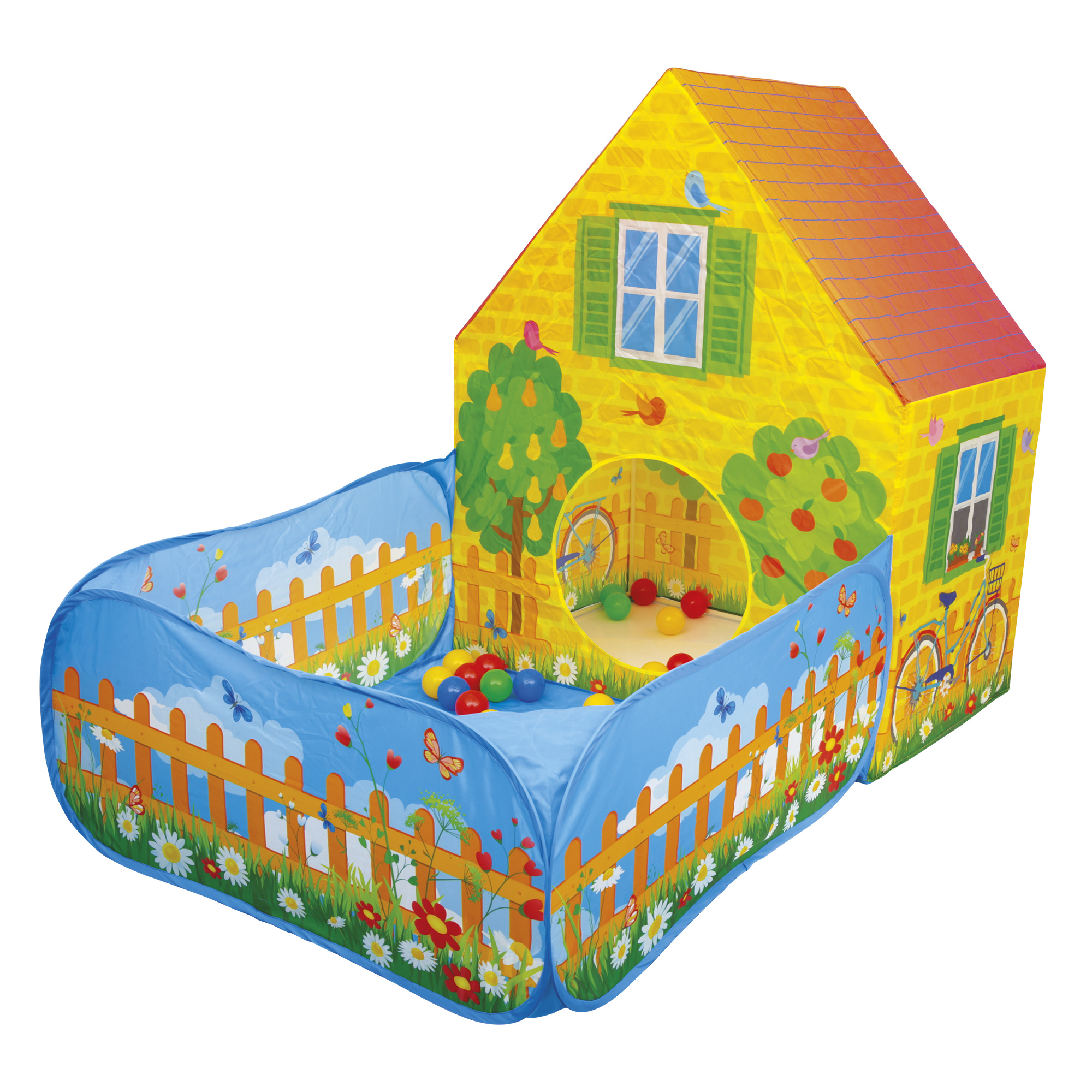 Tenda casetta con giardino e 30 palline - Sun&Sport