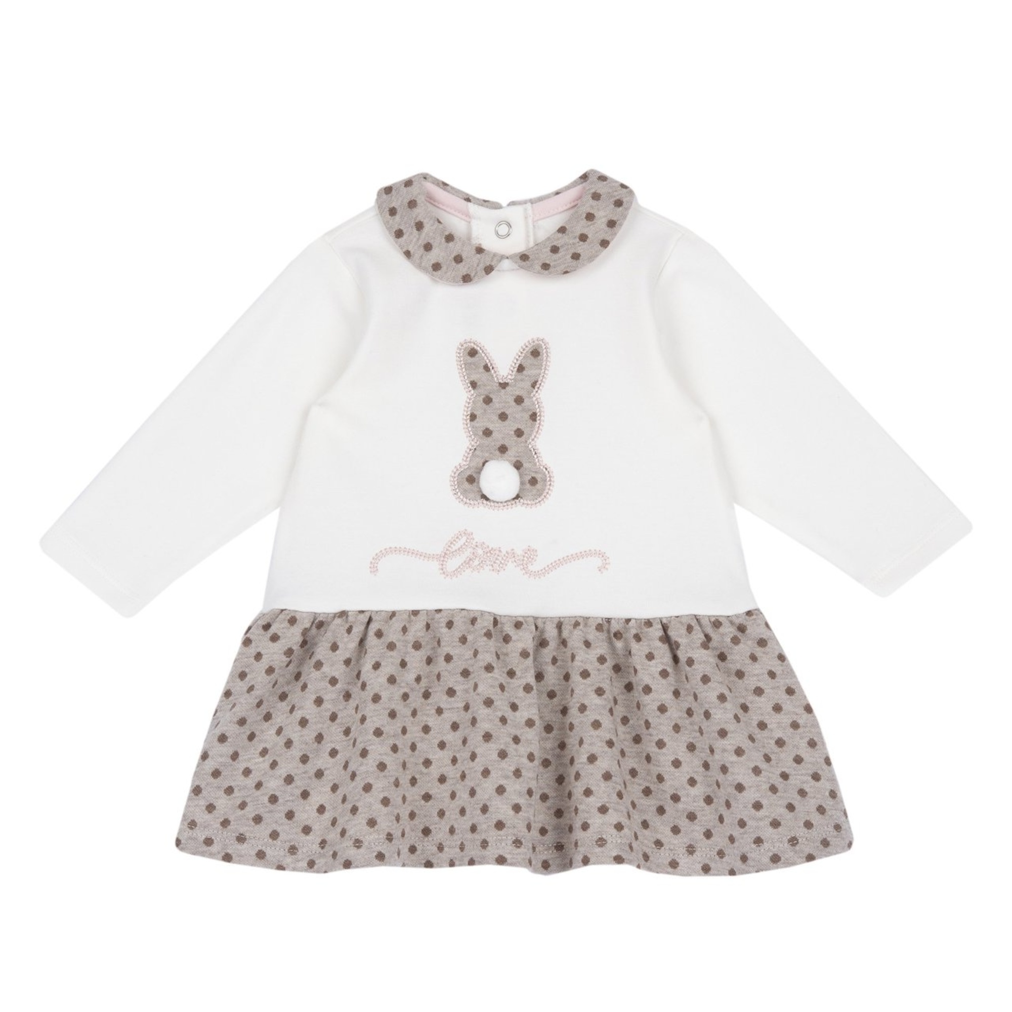 Abito m/l pois e coniglio - chicco - Chicco