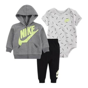 Nike kids body just do it toss 3 unità grigio- chicco - Nike