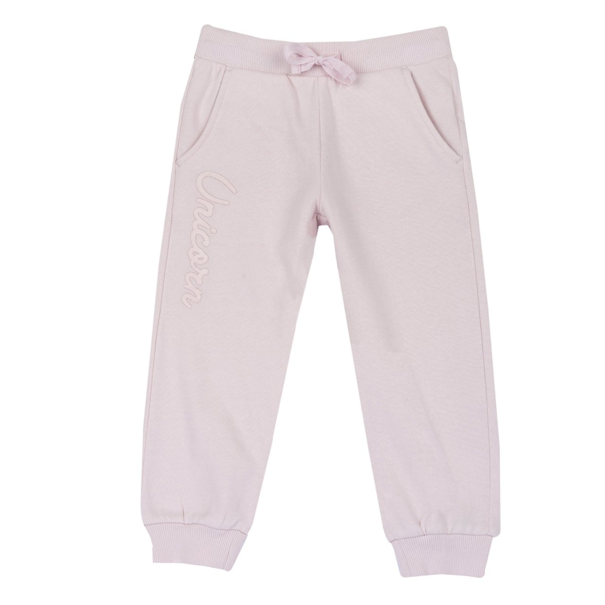 Pantaloni fleece rosa stampa tono su tono - chicco - Chicco