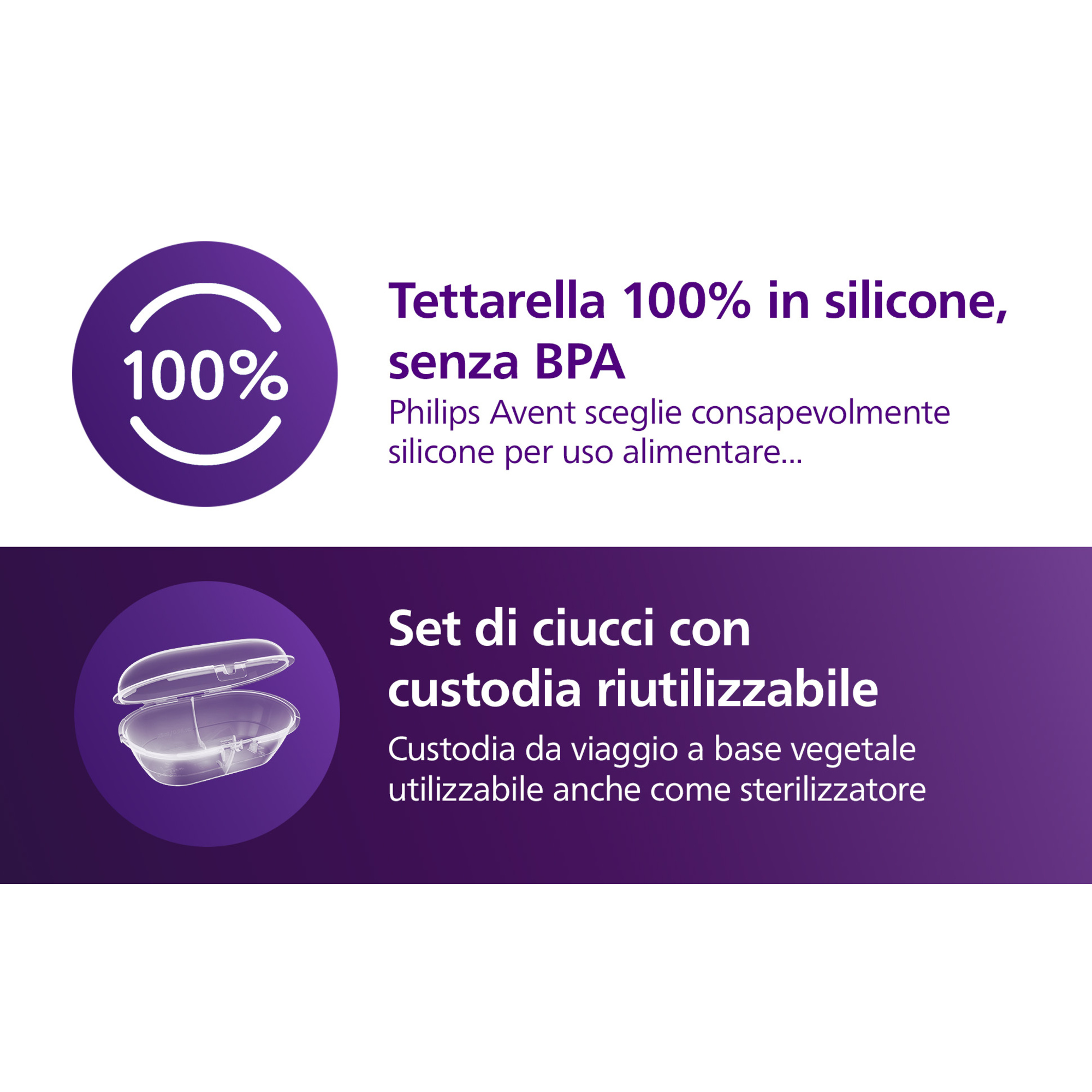 Succhietti ultra soft 0-6m pastello blu e verde, a base vegetale - set da 2 ciucci - philips avent - Avent