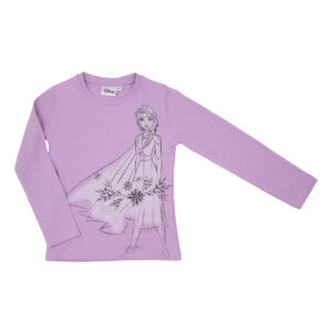 T-shirt manica lunga bimba lilla "frozen" - Disney