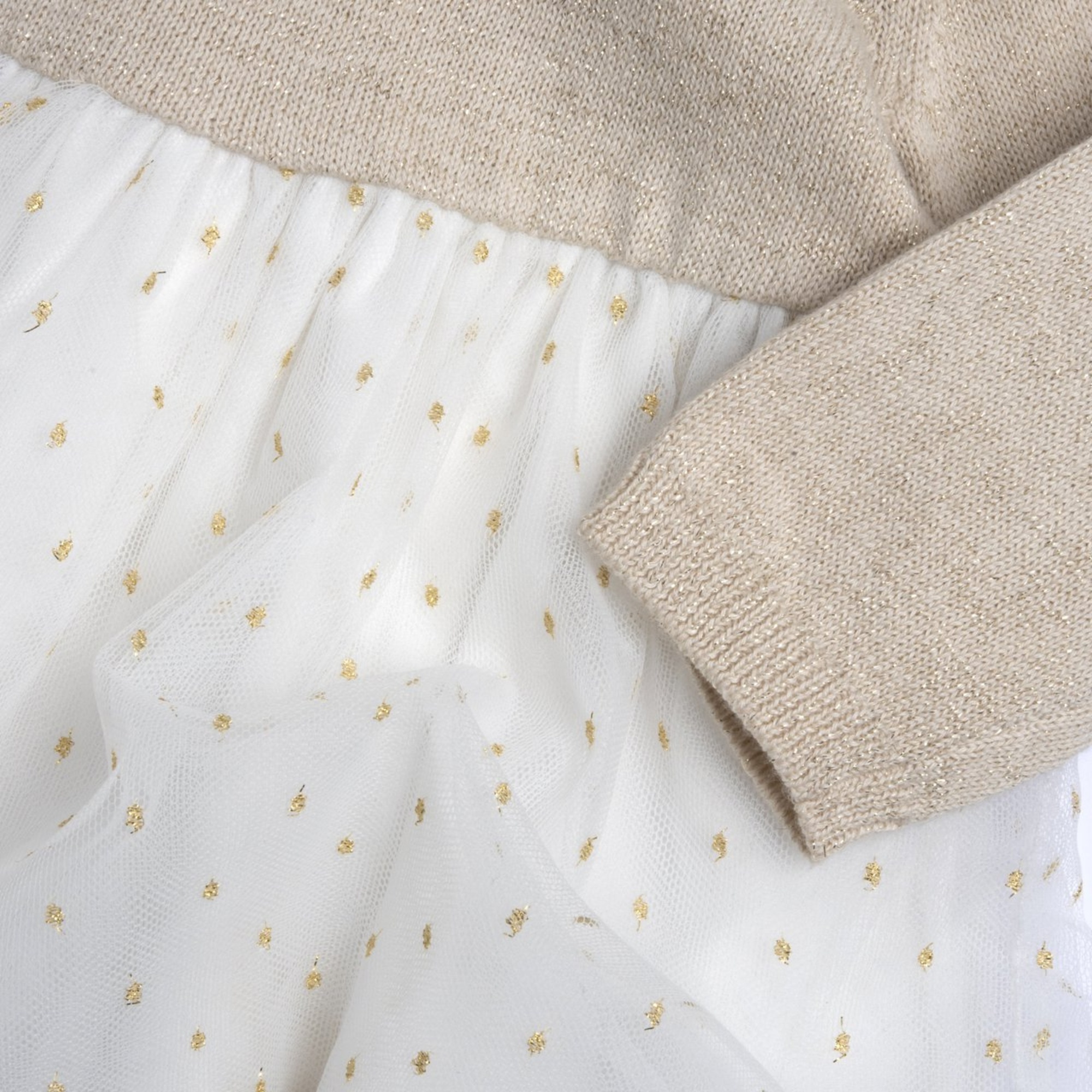 Abito oro con tulle - chicco - Chicco