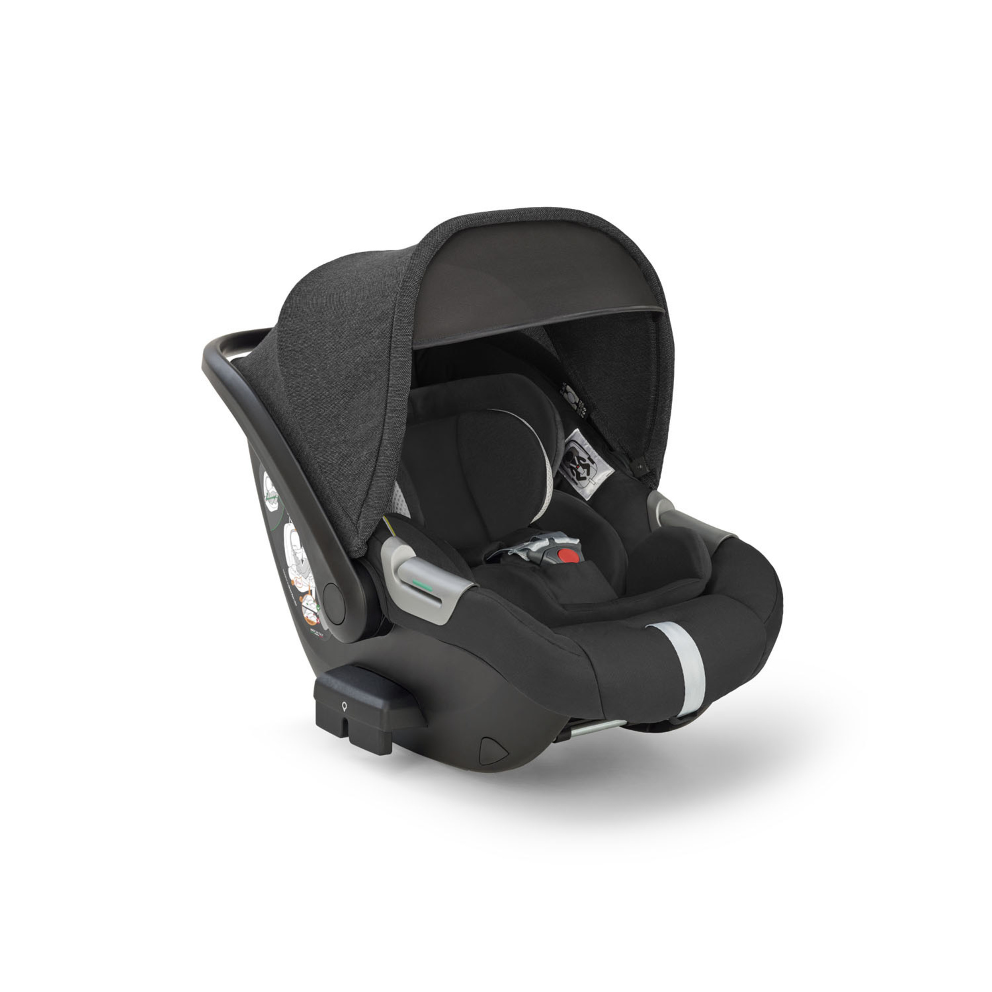 Electa system quattro colore upper black con telaio iridio black e seggiolino darwin infant recline - inglesina - Inglesina