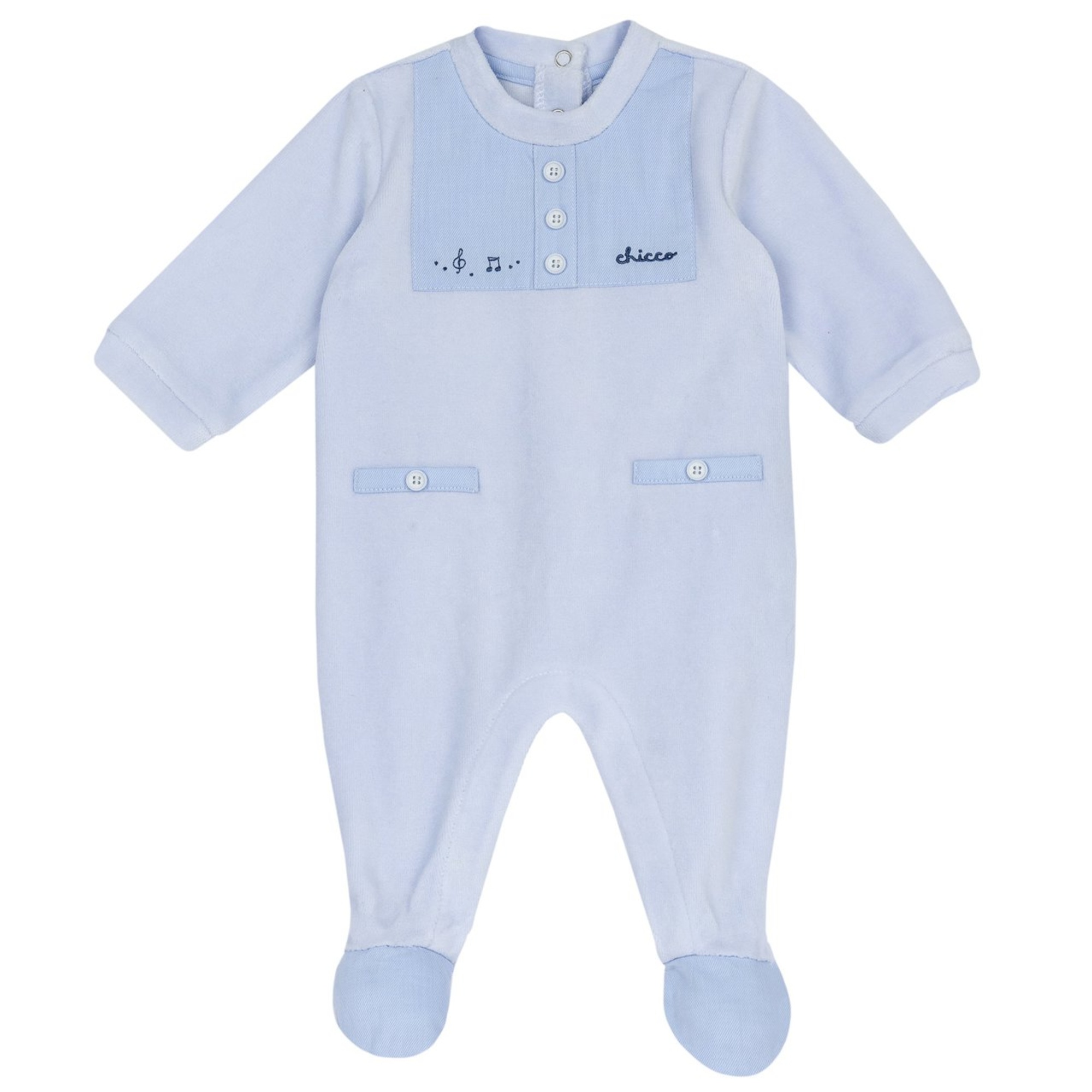 Tutina aperta entrogamba con note musicali - chicco - Chicco