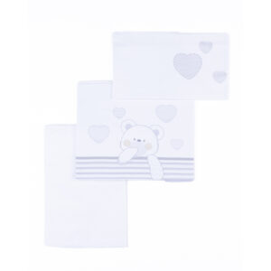 Completo letto 3 pezzi orso grigio - giordani - Giordani