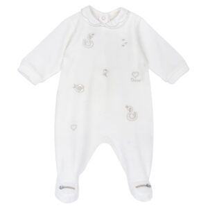 Tutina con apertura patello con piccoli cigni - chicco - Chicco