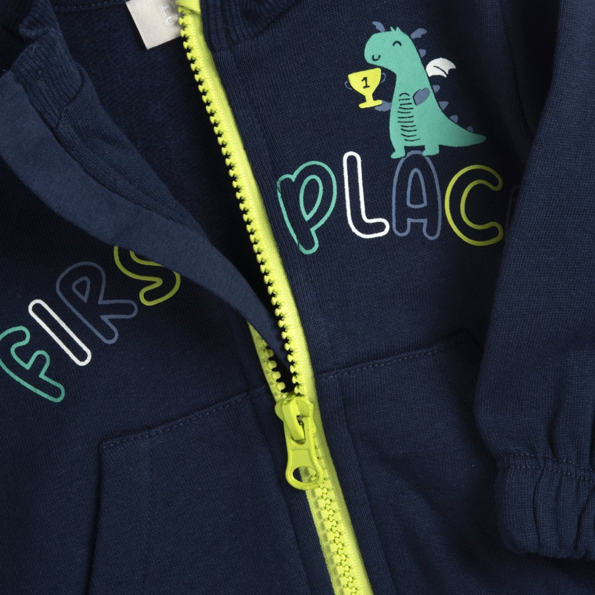 Cardigan fleece blu zip fluo - chicco - Chicco