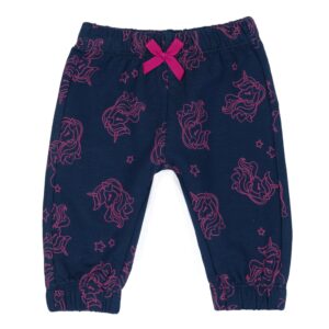 Pantaloni fleece blu fantasia unicorno - chicco - Chicco