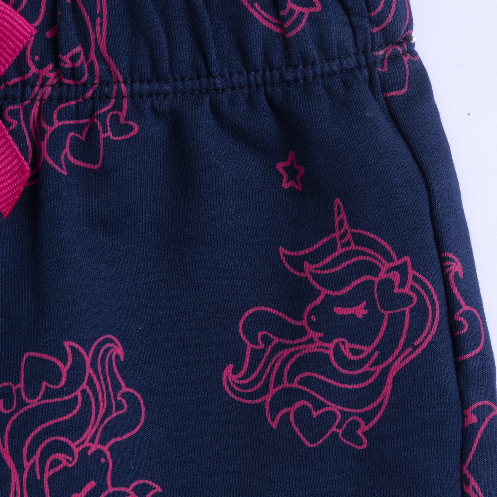 Pantaloni fleece blu fantasia unicorno - chicco - Chicco