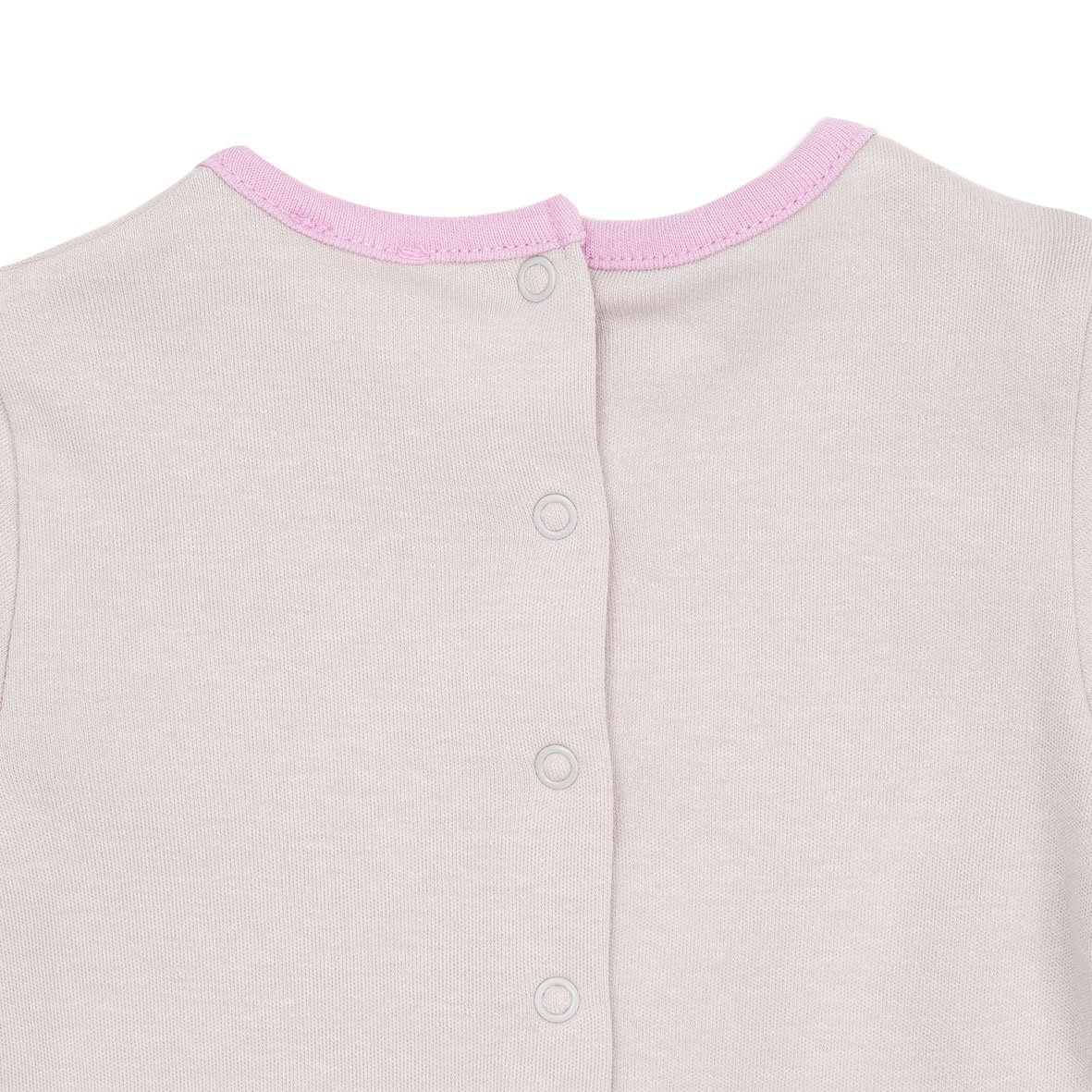 Tutina interlock bimba beige con stampa "gattina" - Mawi