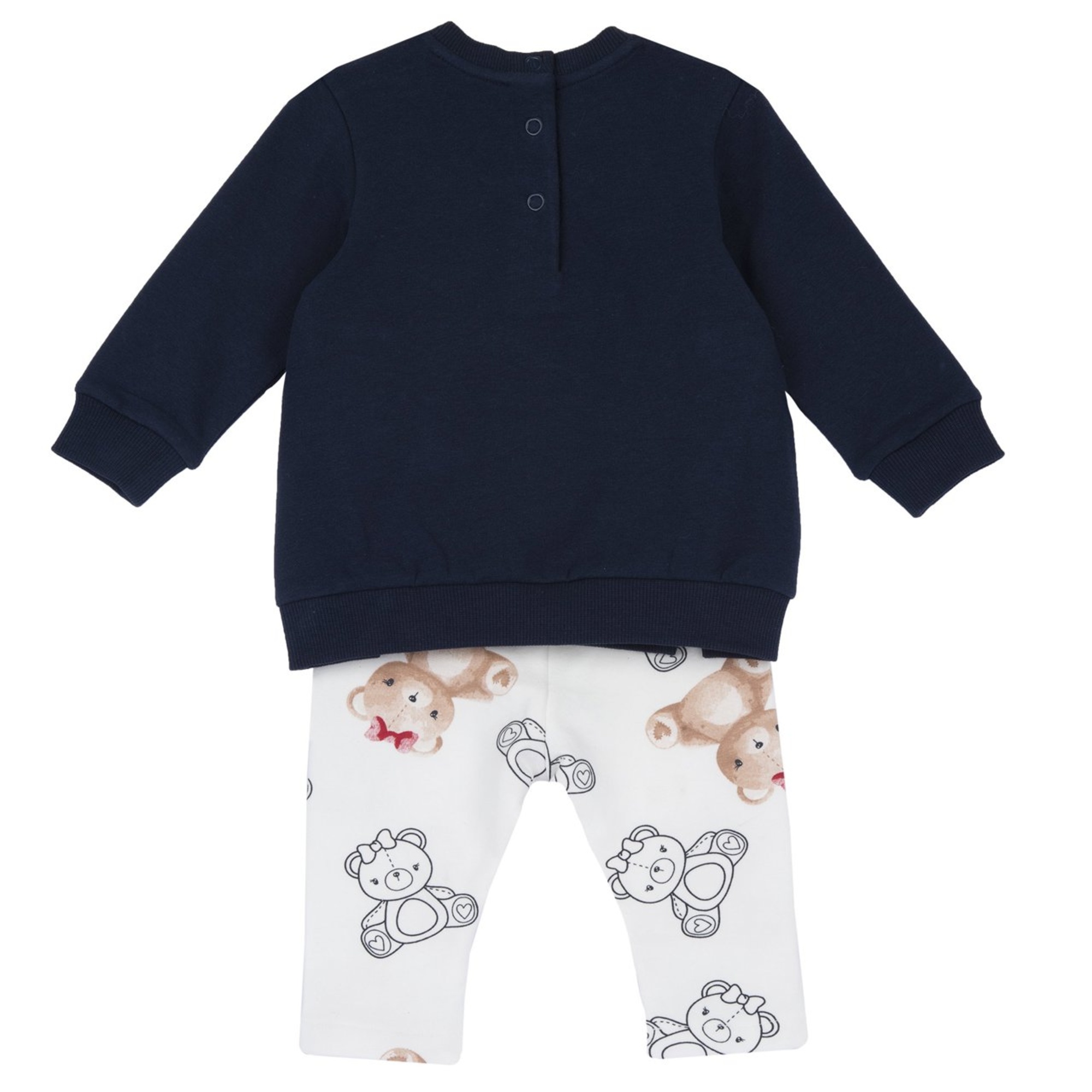 Set 2 pz felpa blu con orso+leggings orsi - chicco - Chicco