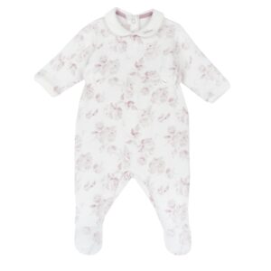 Tutina con apertura patello con roselline - chicco - Chicco
