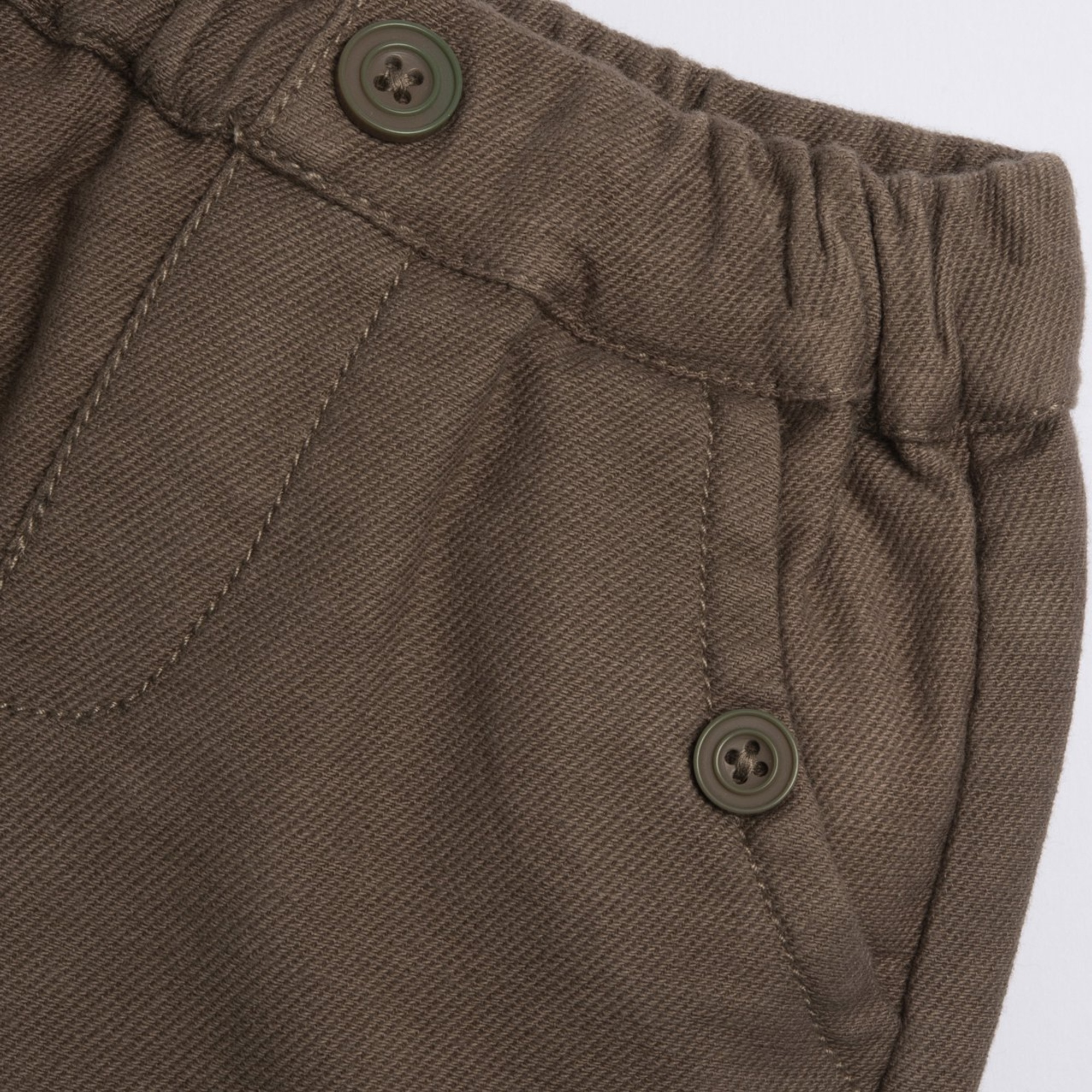Pantaloni felpa marrone con bottoni - chicco - Chicco