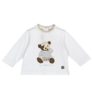 T.shirt m/l panna con orso - chicco - Chicco