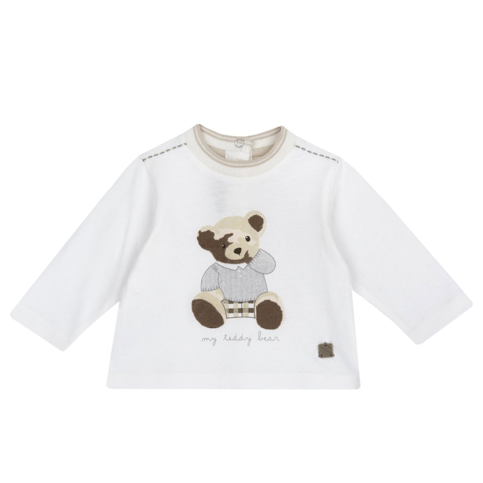 T.shirt m/l panna con orso - chicco - Chicco