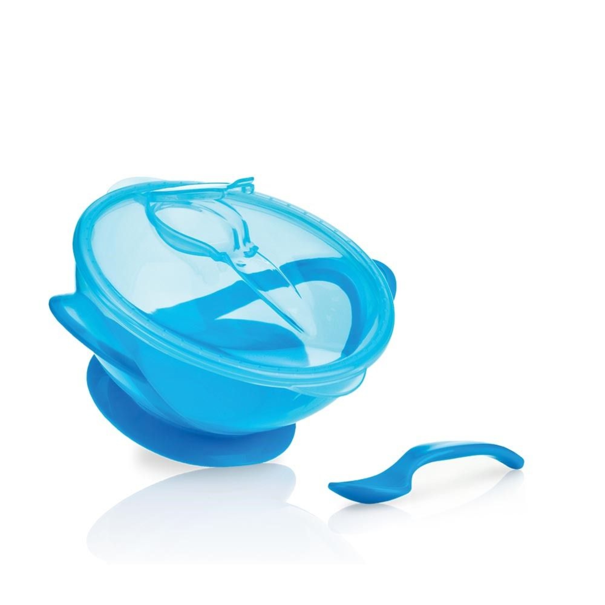 Nuby scodella 300ml con ventosa, coperchio e cucchiaino, assortita - Nuby