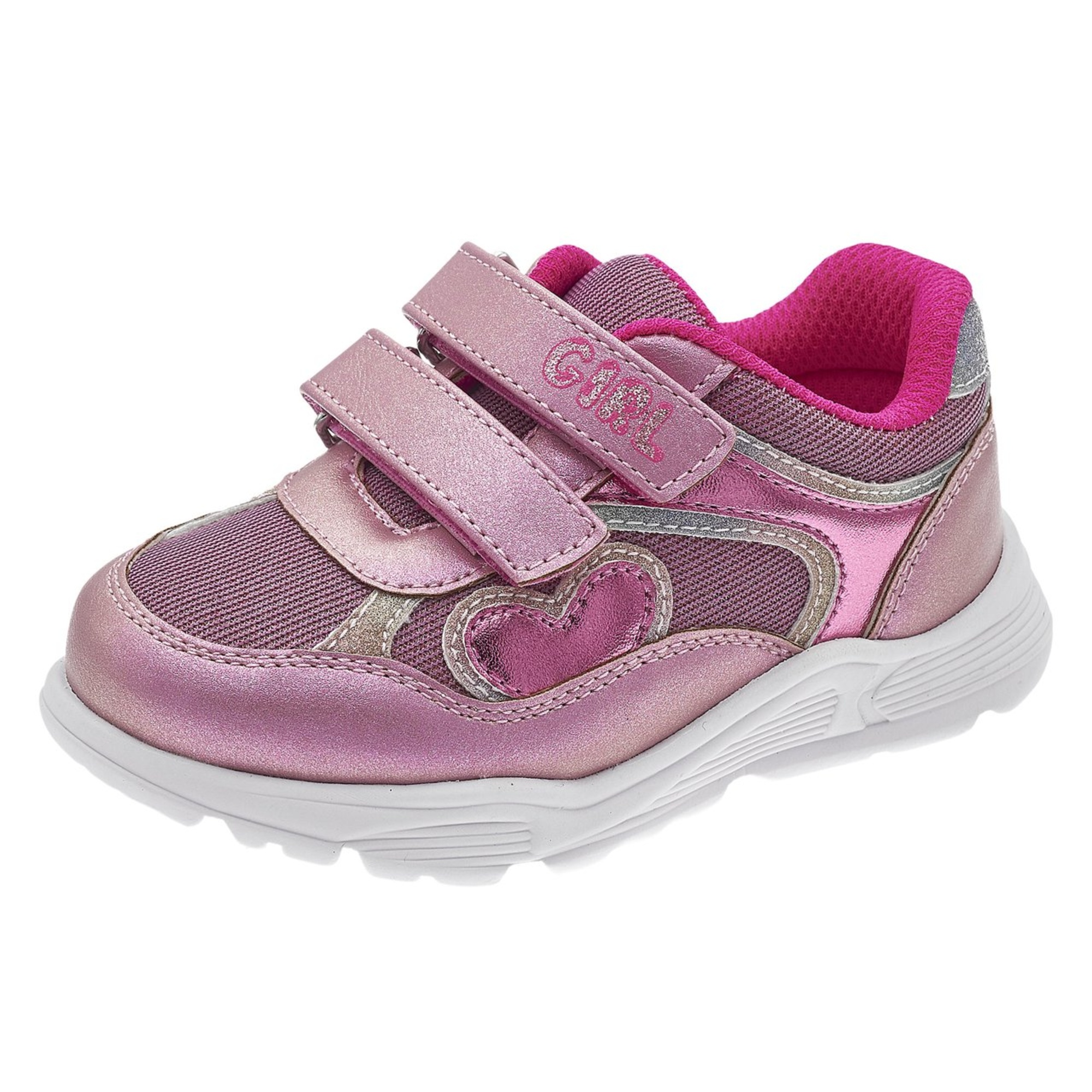 Sneakers doppio velcro suola in eva fuxia con cuore - chicco - Chicco