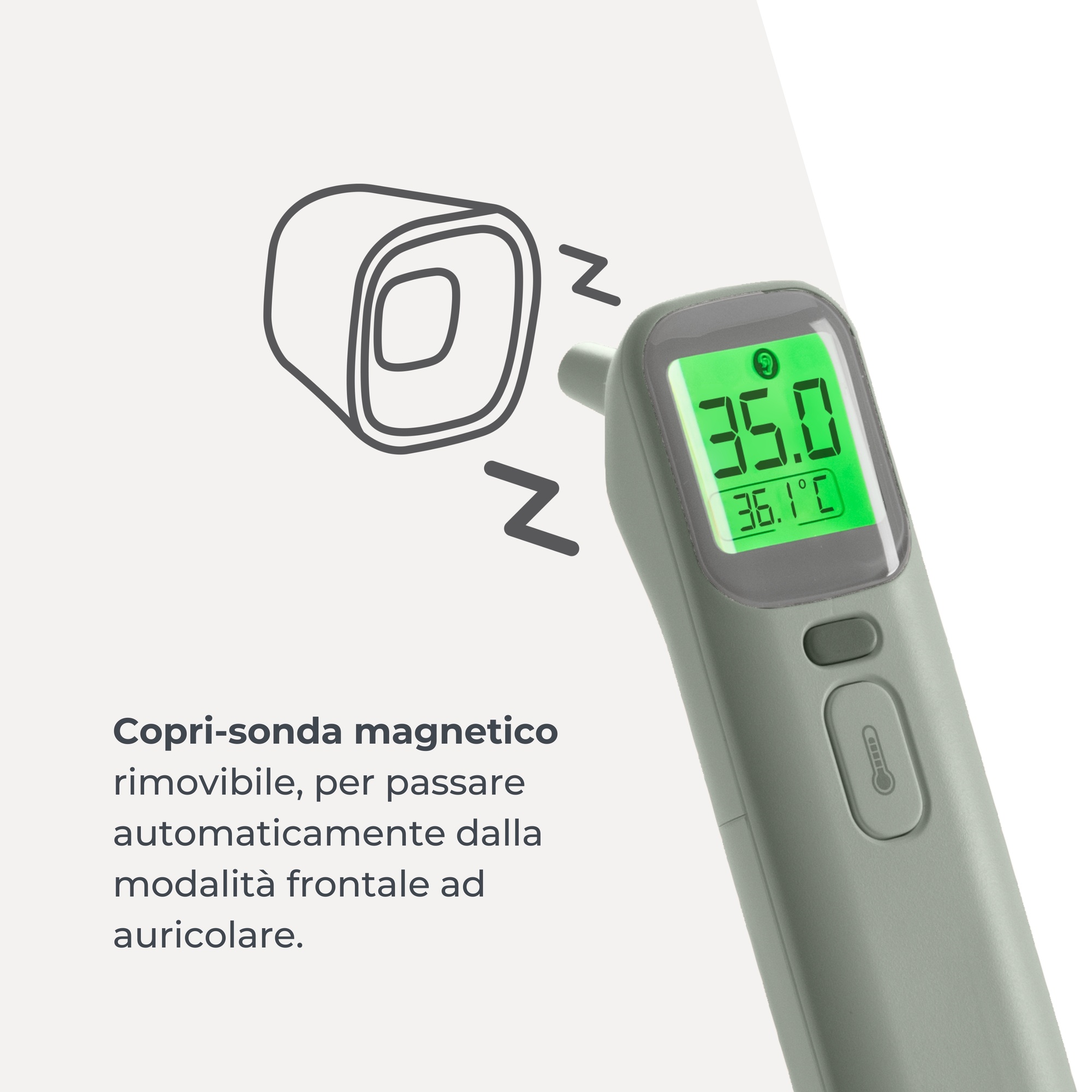 Termometro digitale frontale / auricolare 2075 - nuvita - Nuvita
