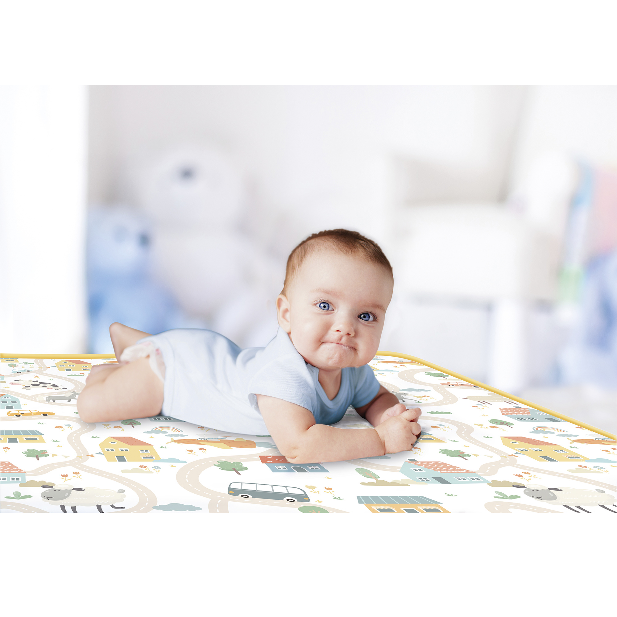 Tappetone double face 180x200 cm – morbido e sicuro per bambini - Baby Smile