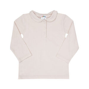 Polo rosa bambina maniche lunghe - Mawi