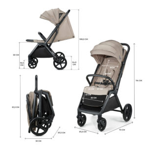 Passeggino leggero loom linen beige - kinderkraft - KinderKraft