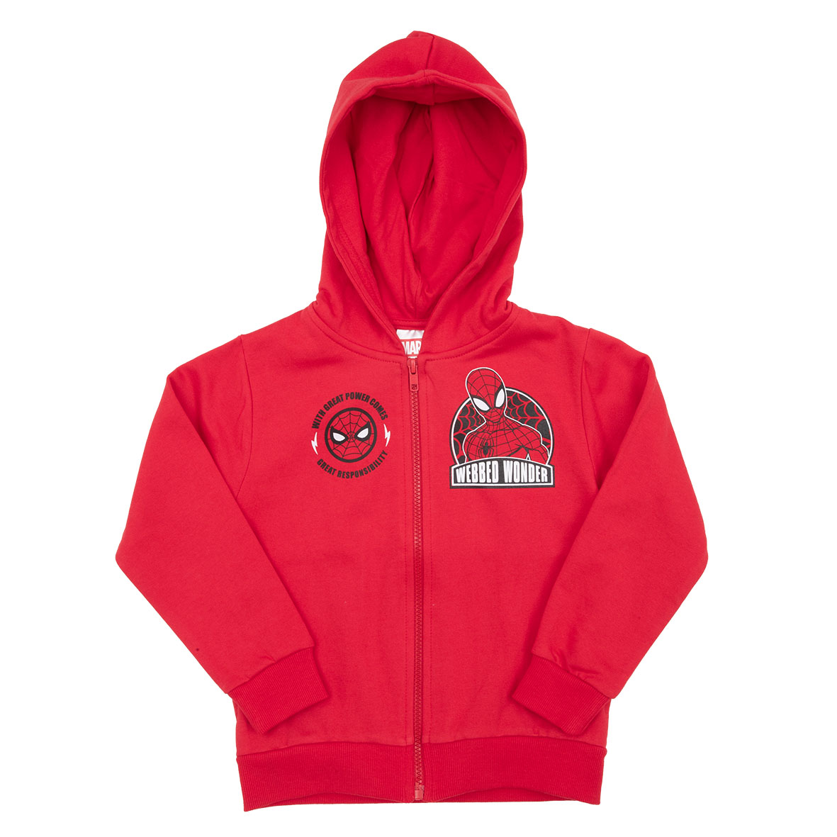 Felpa con zip e cappucio bimbo rossa "sonic" - Disney