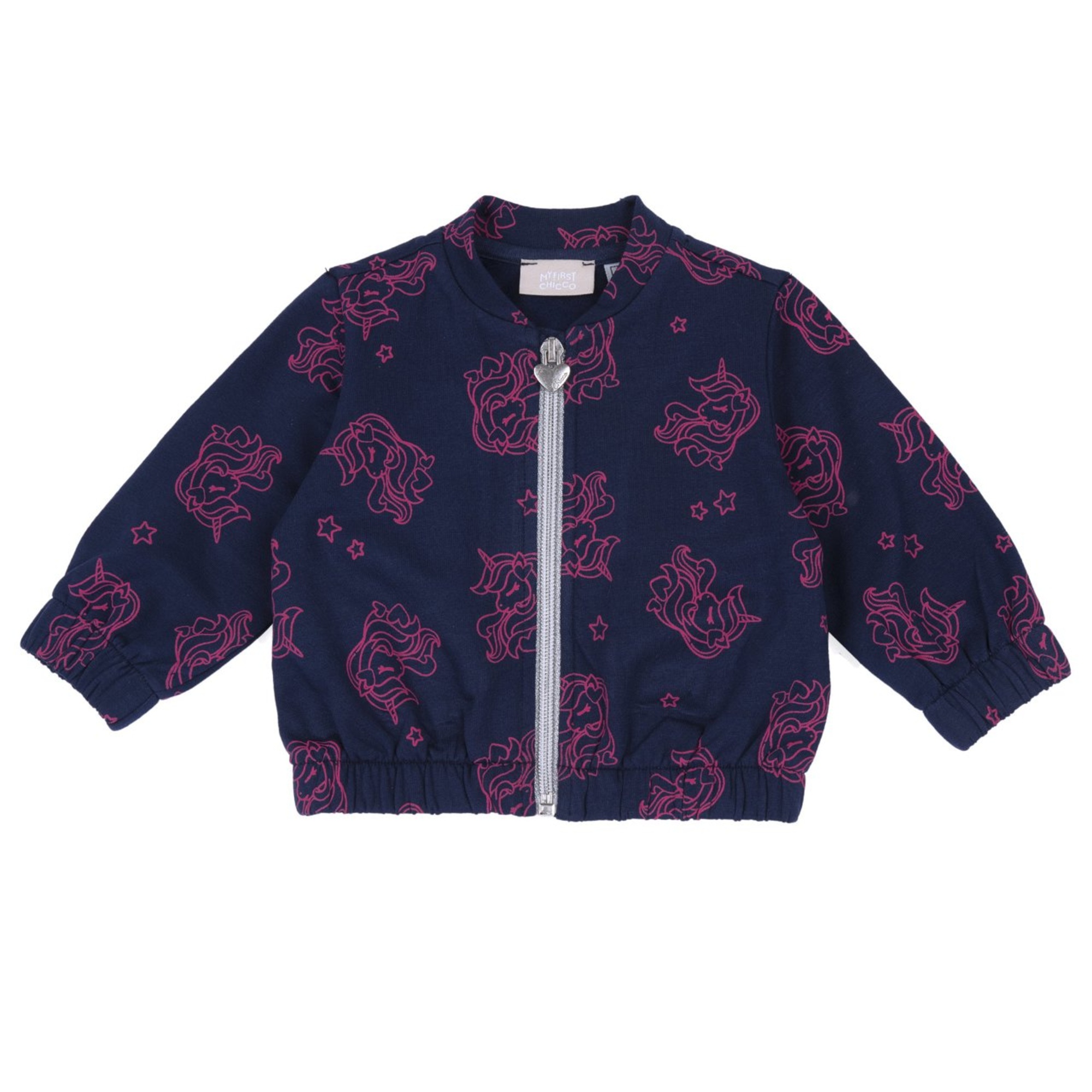 Cardigan fleece blu fantasia unicorno - chicco - Chicco