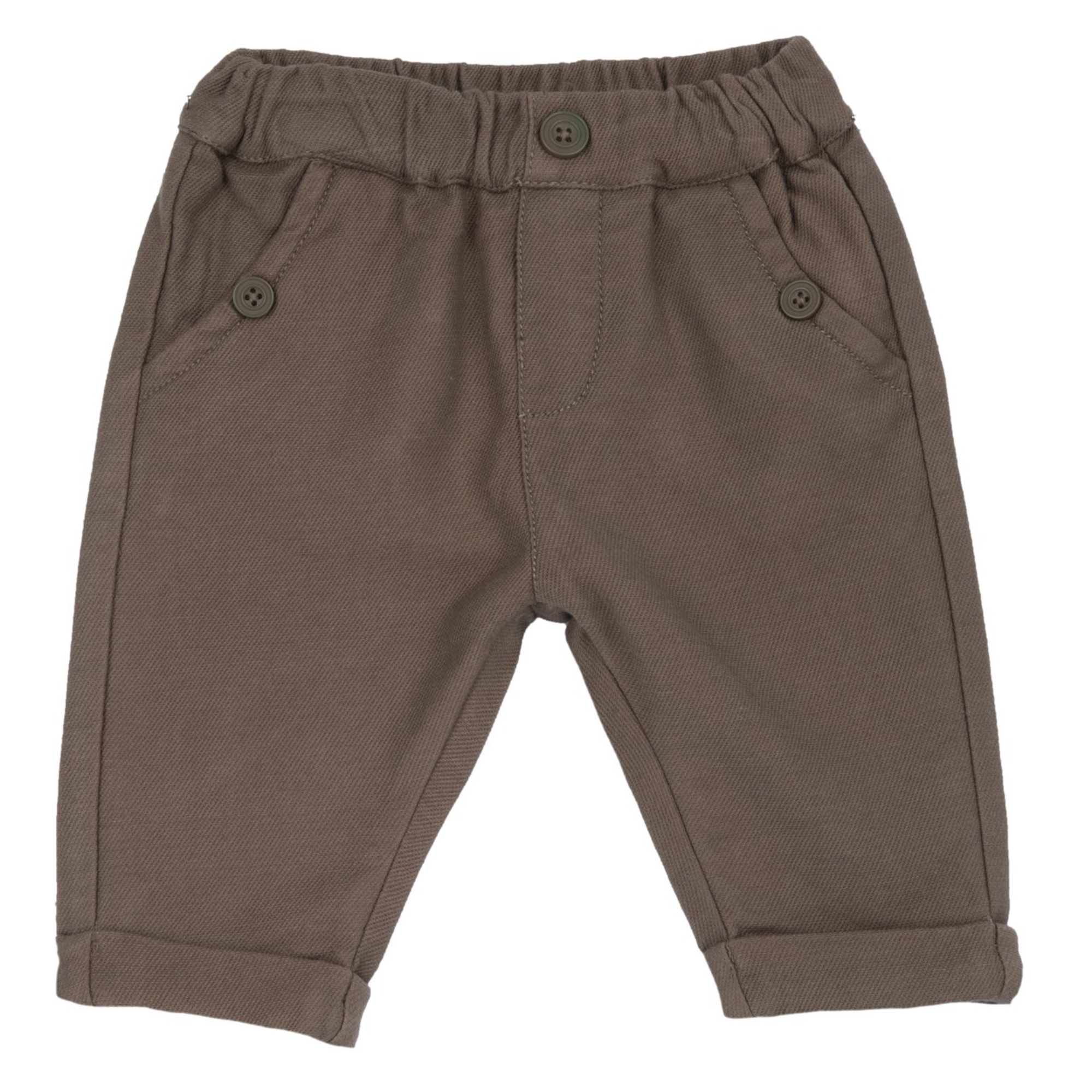 Pantaloni felpa marrone con bottoni - chicco - Chicco