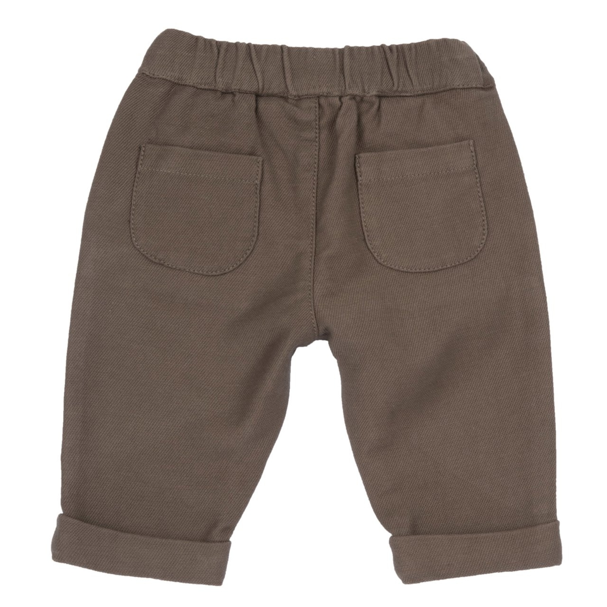 Pantaloni felpa marrone con bottoni - chicco - Chicco