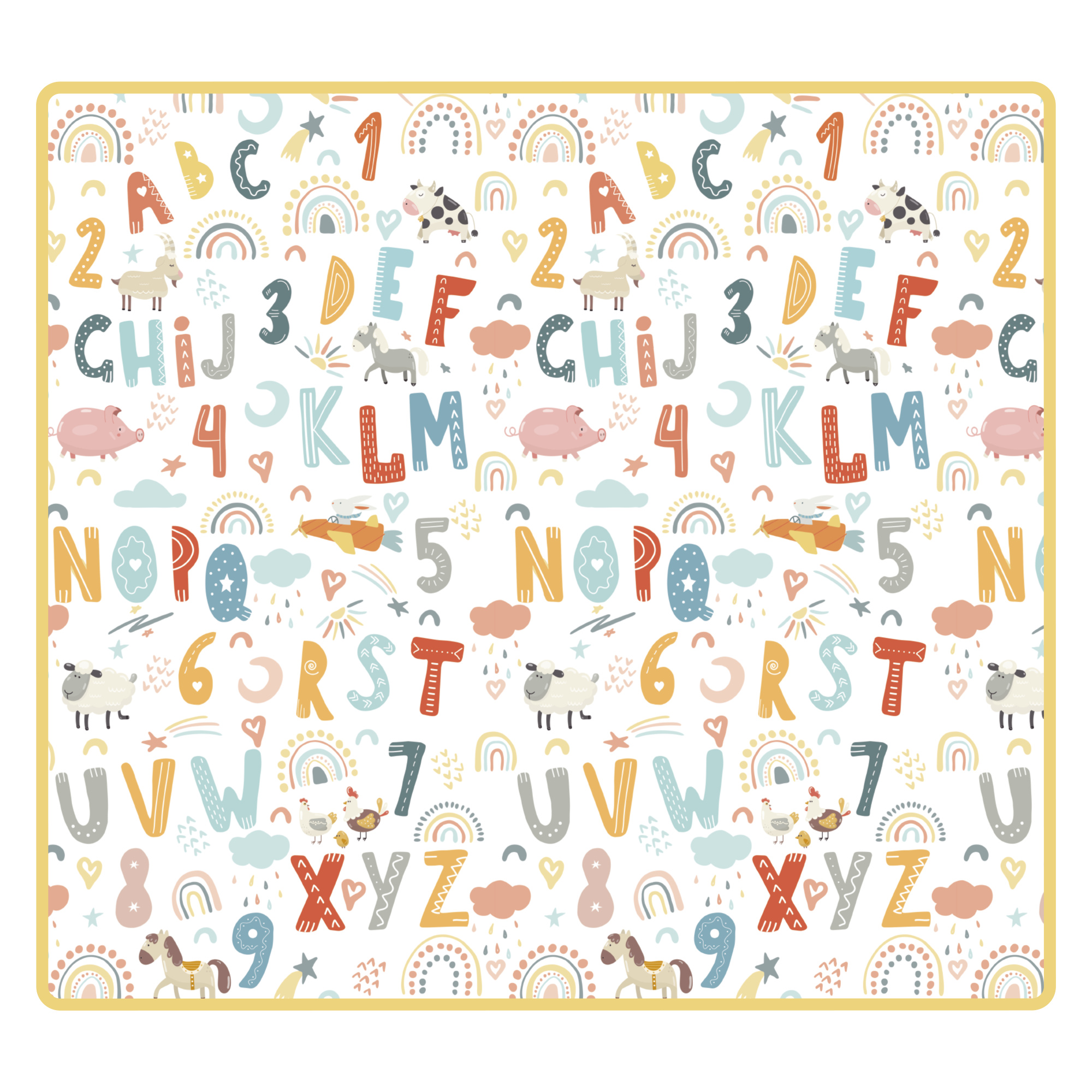 Tappetone double face 180x200 cm – morbido e sicuro per bambini - Baby Smile