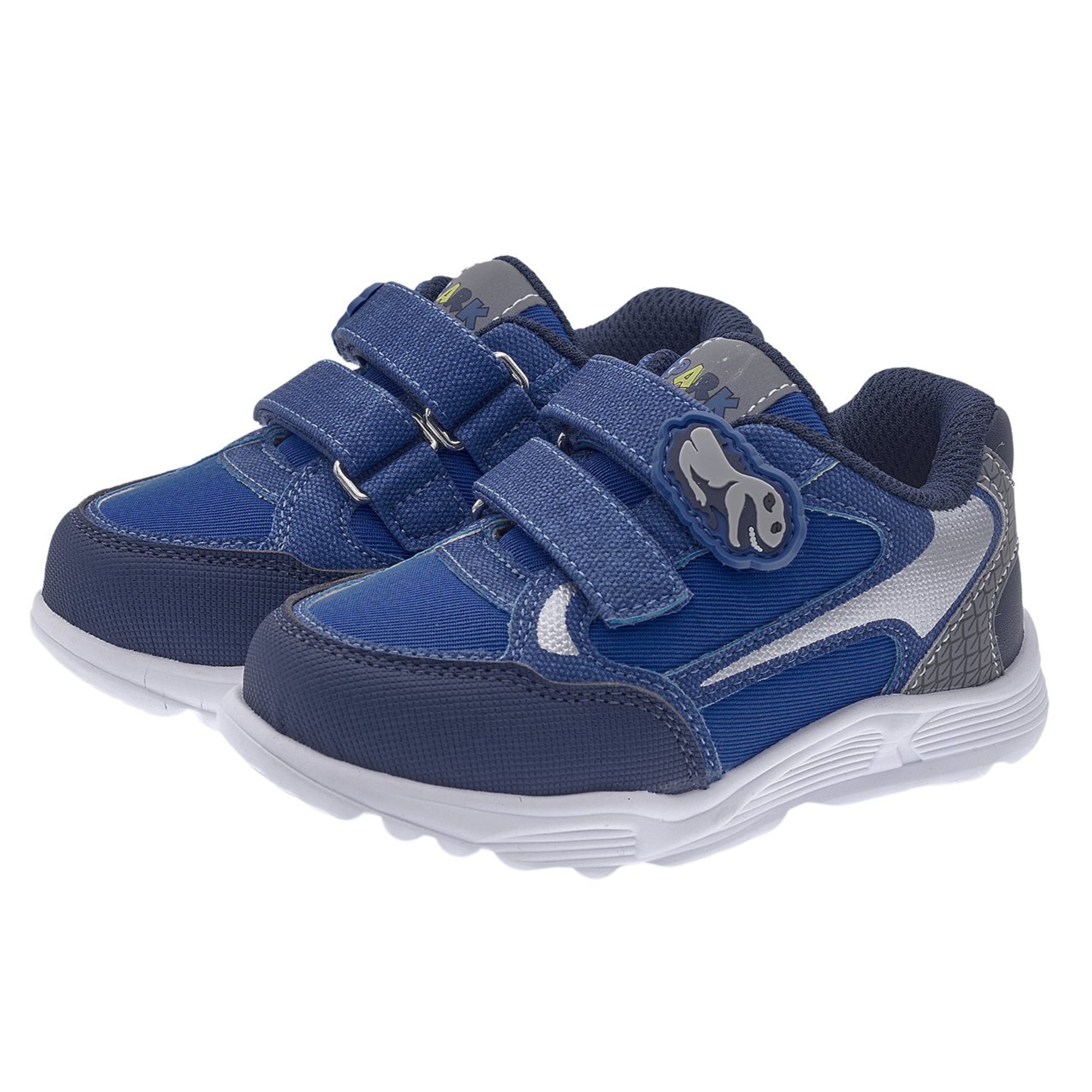 Sneaker fante blu con suola in eva con dettagli fluo dino - chicco - Chicco