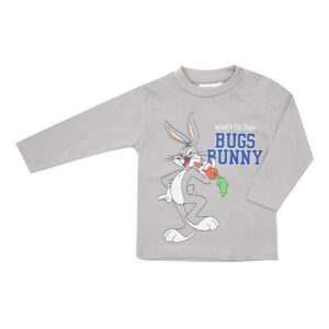 T-shirt manica lunga bimbo grigio "bugs bunny" - WARNER BROSS