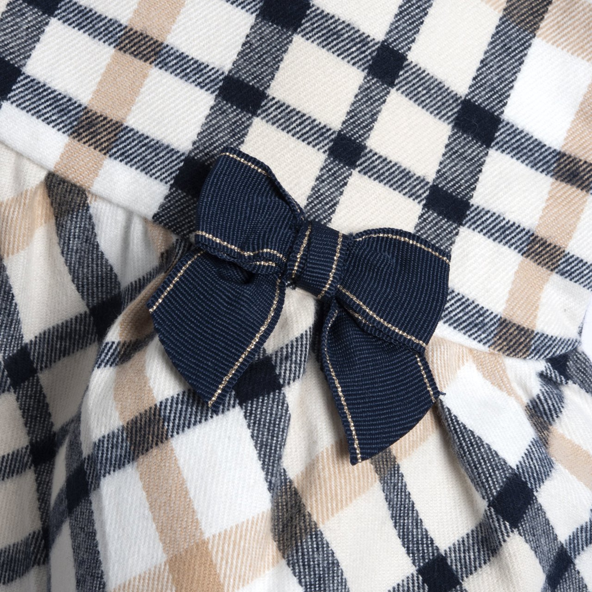 Abito ml tartan con fiocco blu - chicco - Chicco