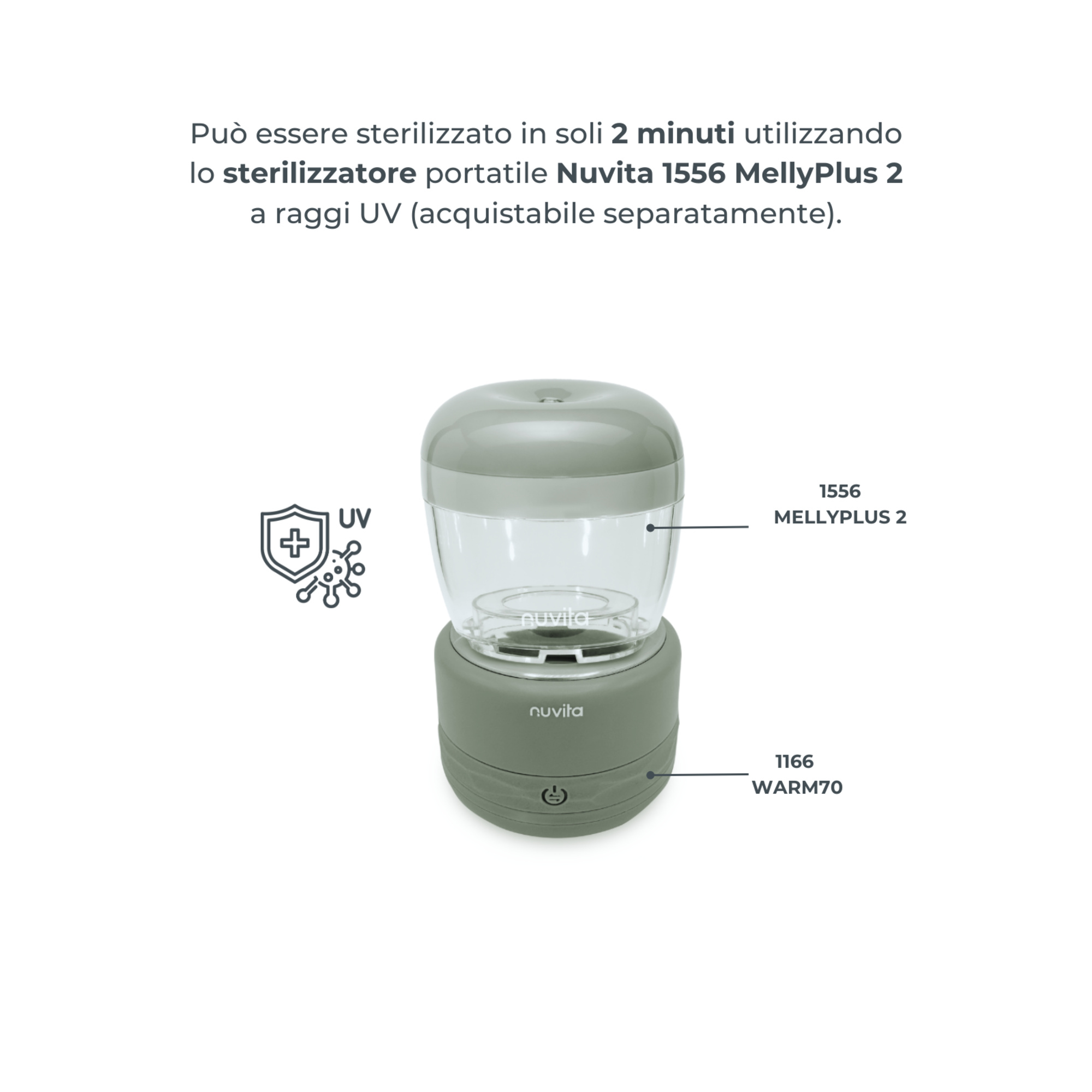 Scaldabiberon portatile universale warm70 - nuvita - Nuvita