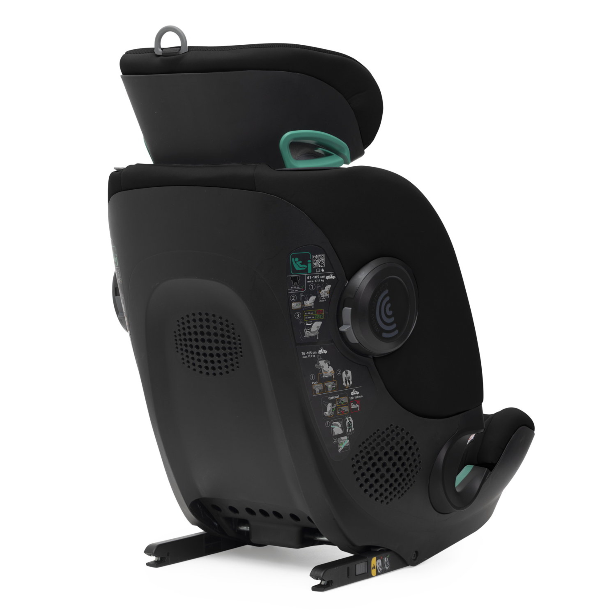 Seggiolino fulseat 360 black satin 61-150cm - chicco - Chicco