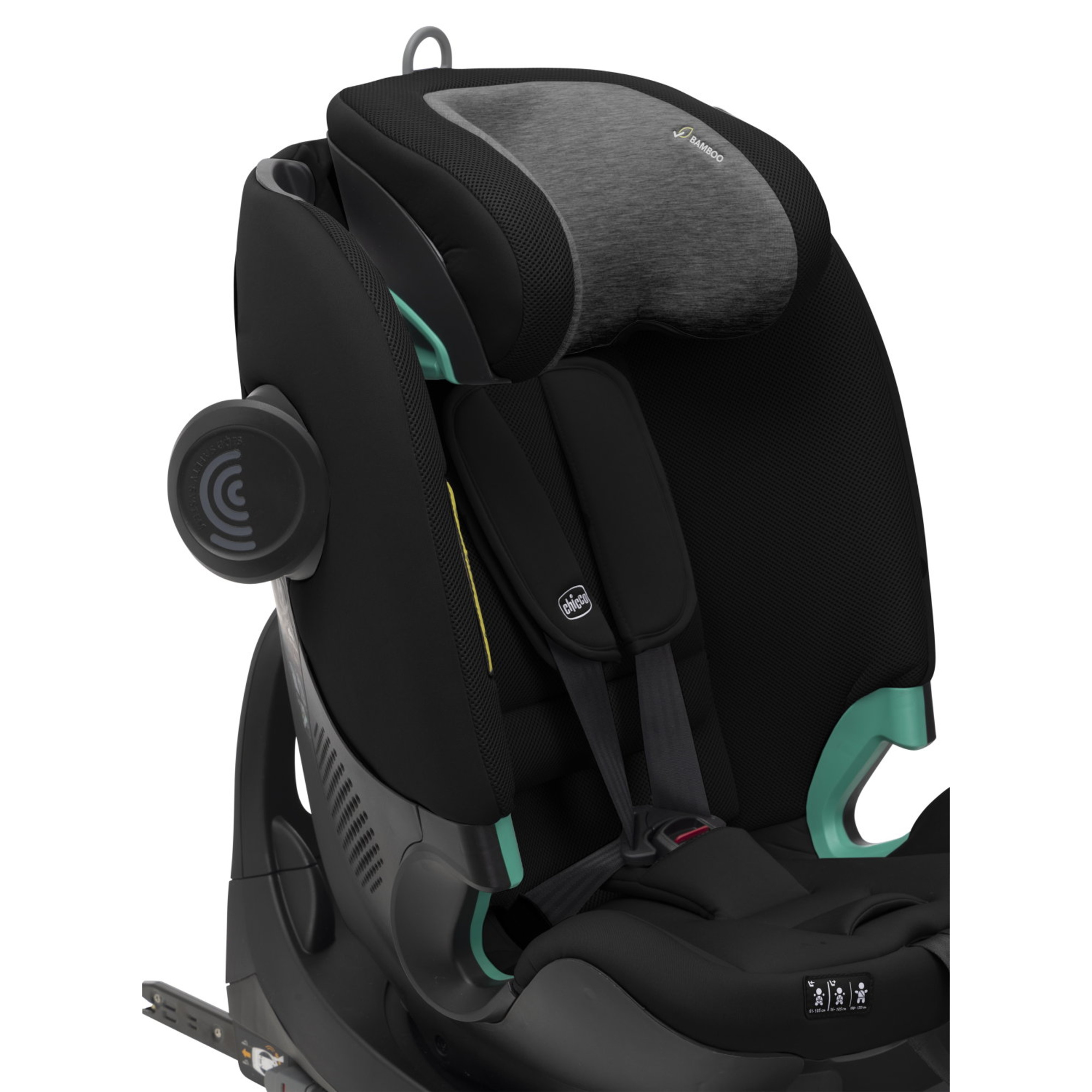 Seggiolino fulseat 360 black satin 61-150cm - chicco - Chicco