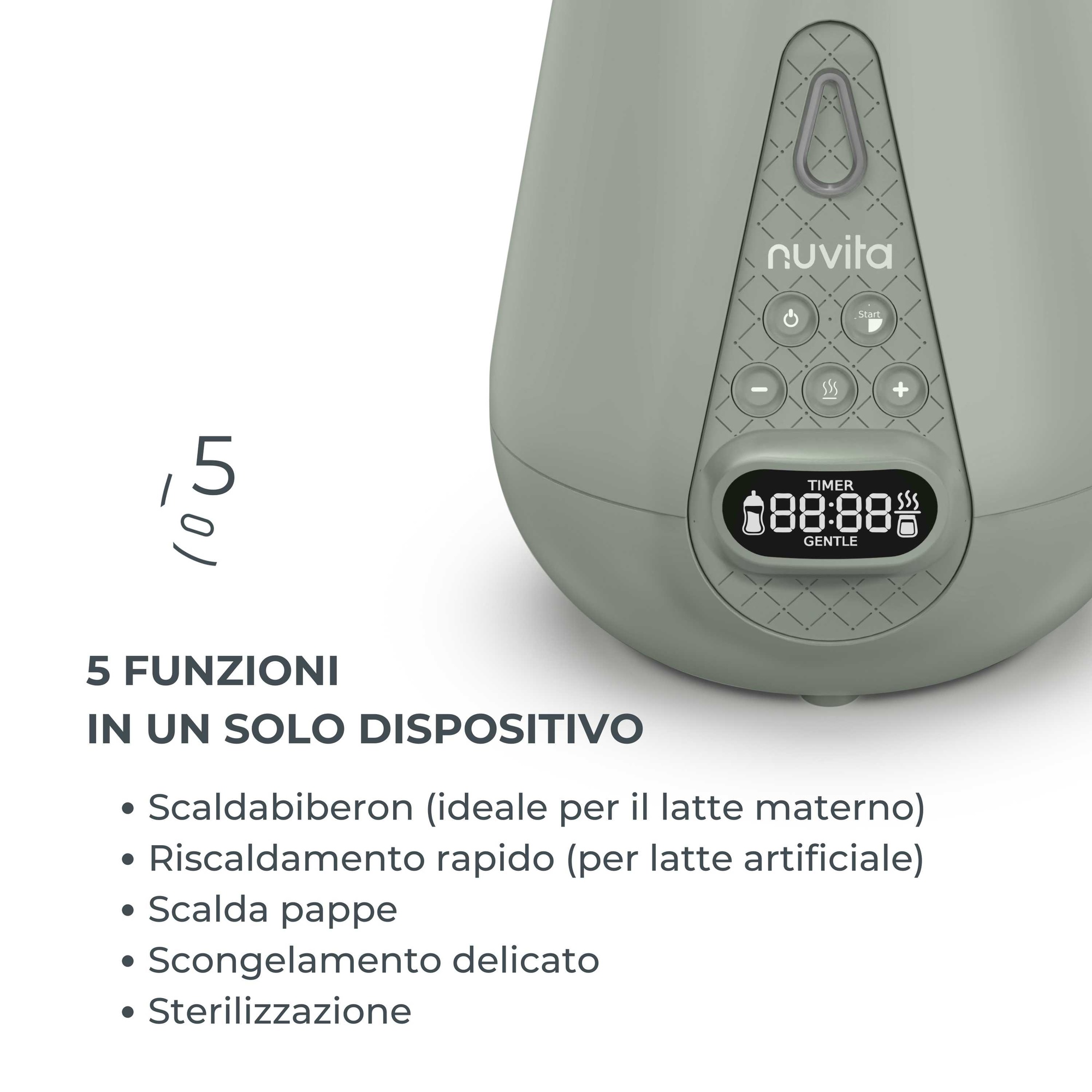 Scaldabiberon e sterilizzatore ultraveloce - nuvita - Nuvita