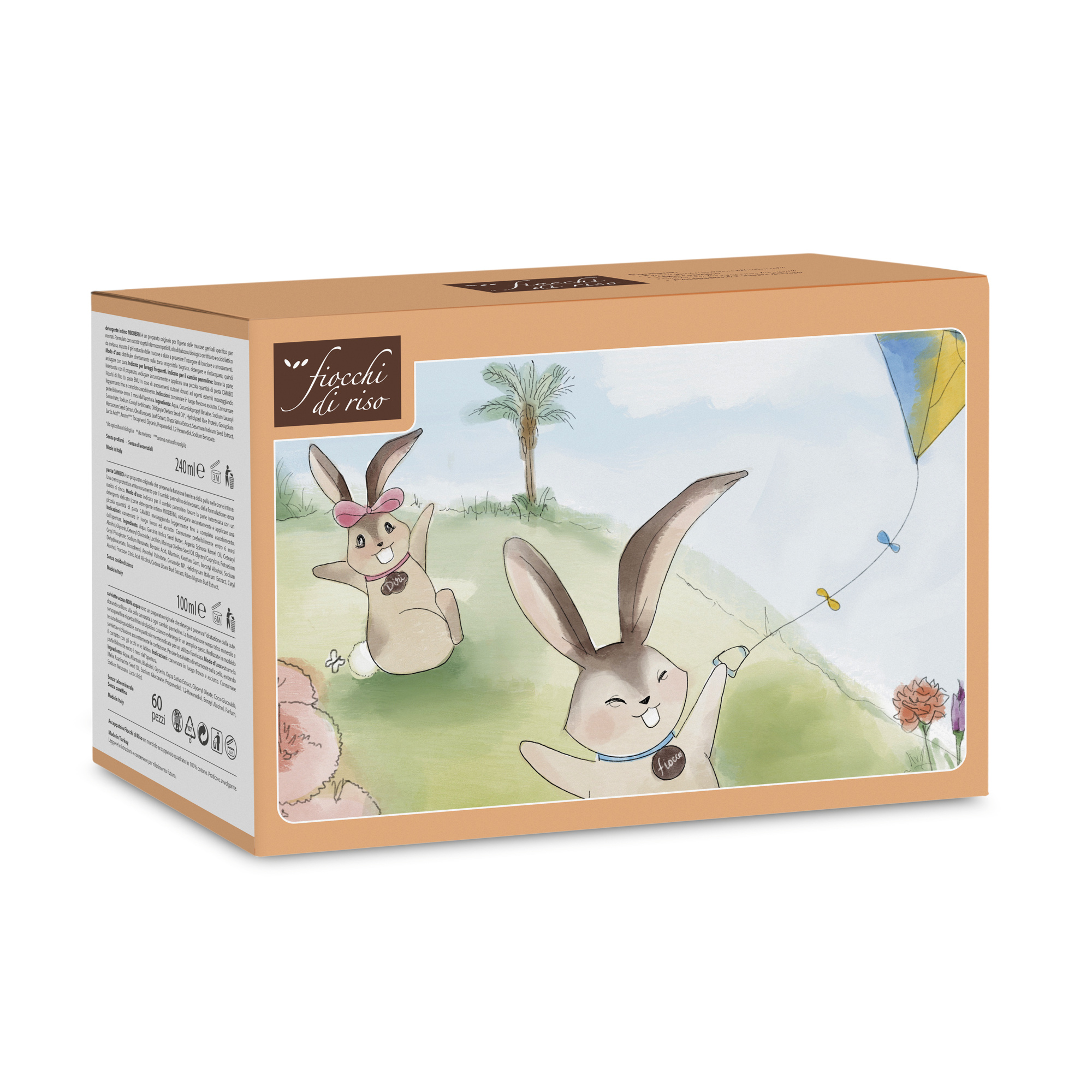 Cofanetto cambio coi fiocchi - fiocchi di riso - Fiocchi di Riso