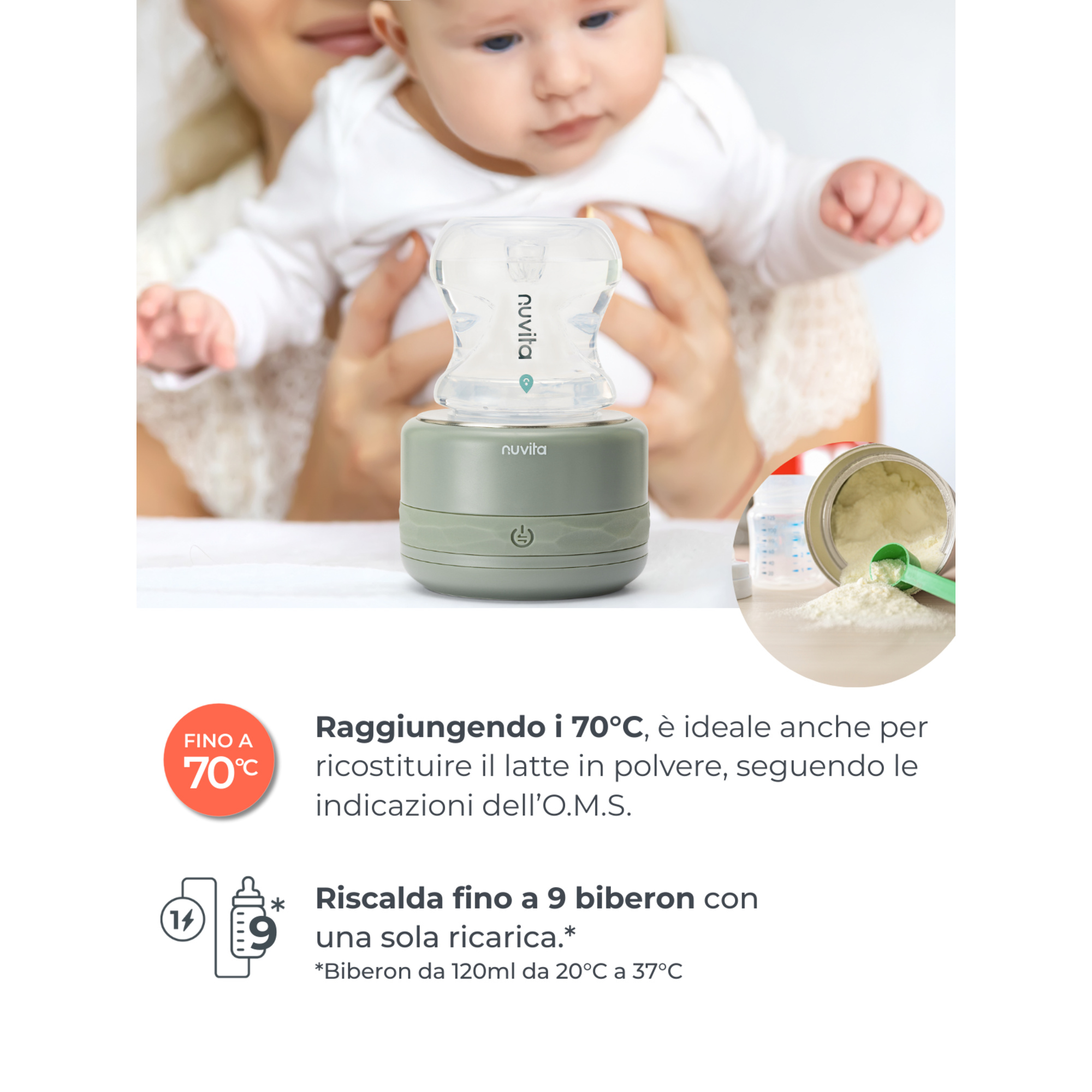 Scaldabiberon portatile universale warm70 - nuvita - Nuvita