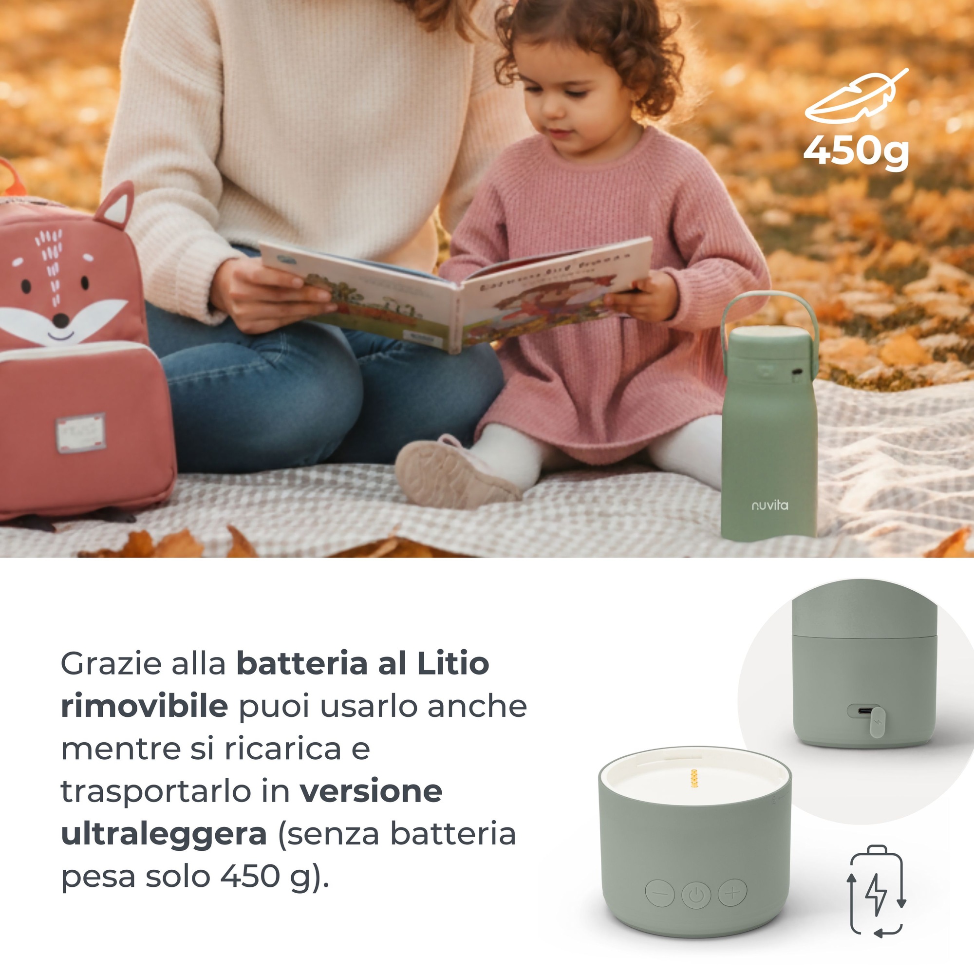 Bollitore e scalda latte portatile hot'n'go - nuvita - Nuvita