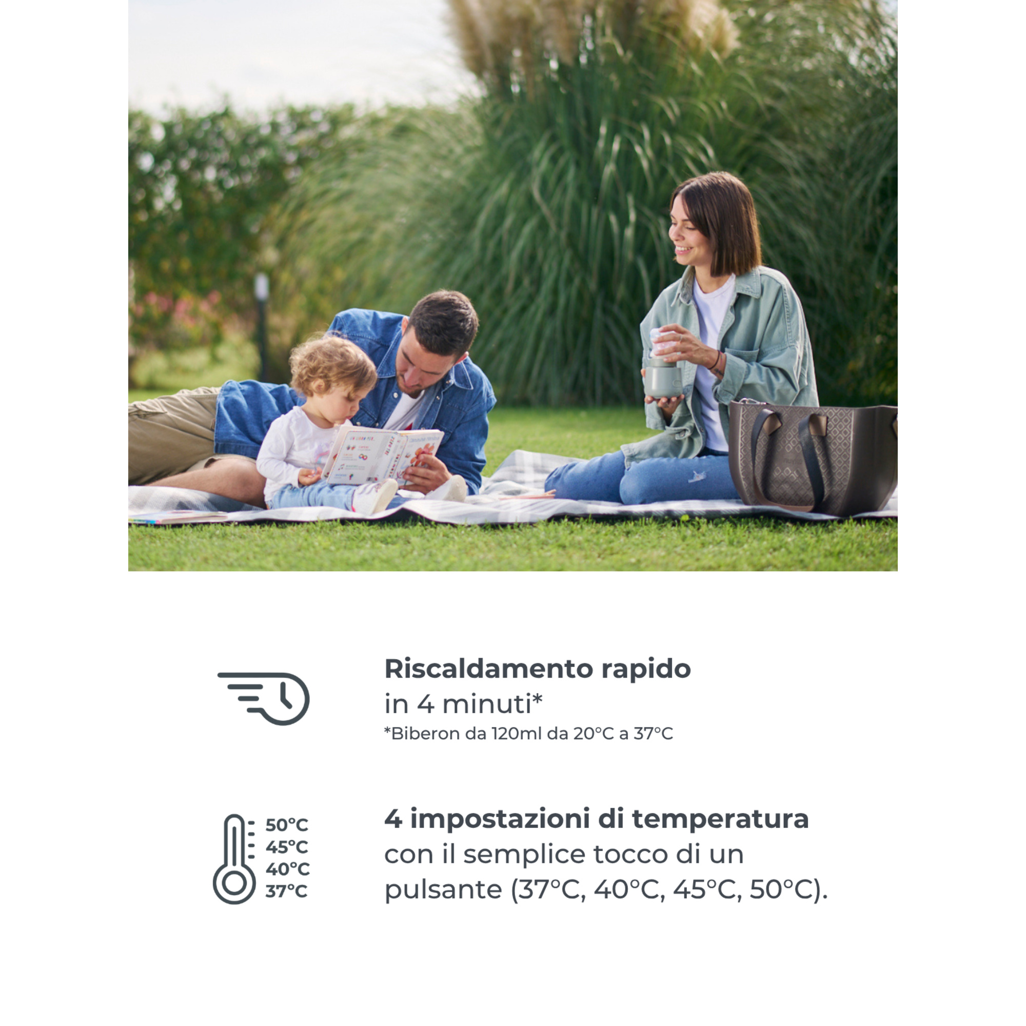 Scaldabiberon portatile universale warm'n'go 1162   - sage green - nuvita - Nuvita