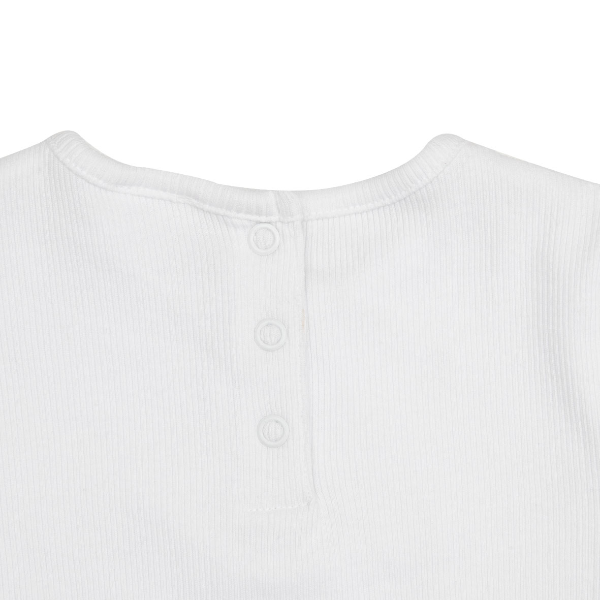 T-shirt manica lunga costina bimba bianca - Mawi