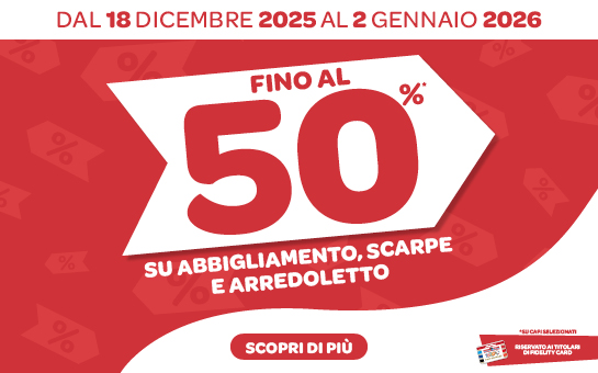 PROMO TESSILE FINO AL -50%