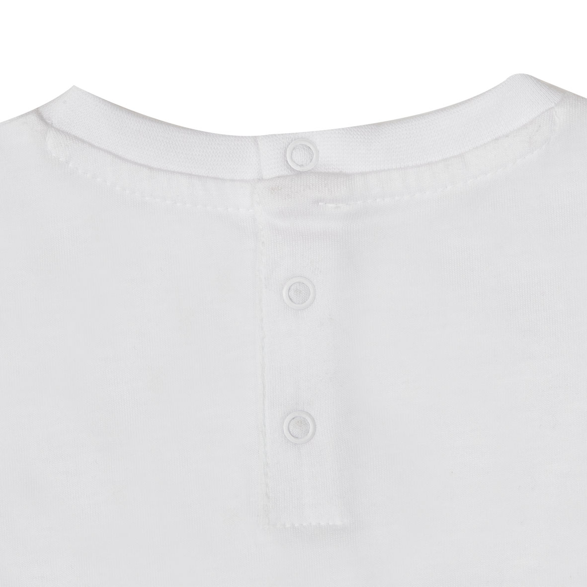 T-shirt jersey manica lunga bimbo bianca stampata - Mawi