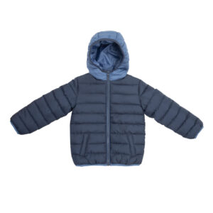 Piumino bimbo blu con cappuccio - Mawi