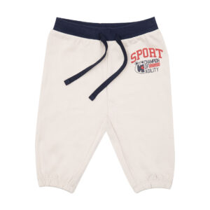 Pantaloni bimbo beige con stampa - Mawi